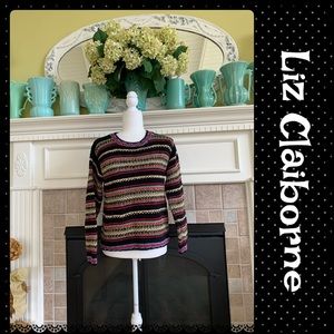 Liz Claiborne heavy chunky hand knit sweat…